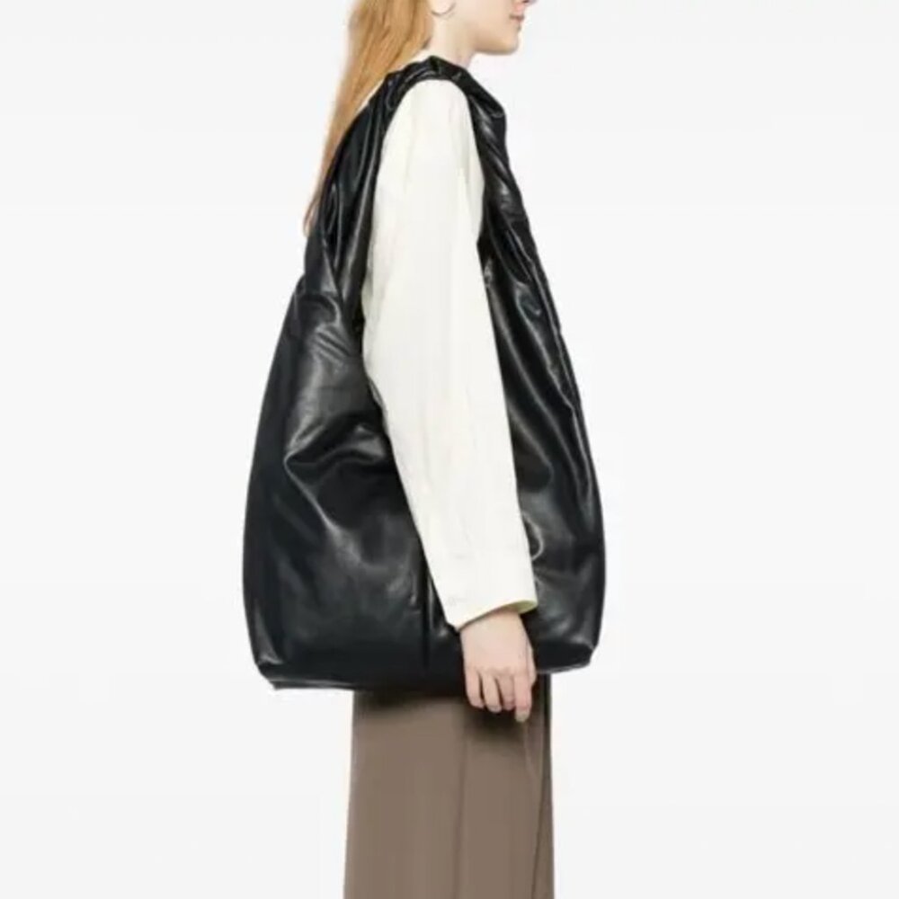 ALC Oversized Shiloh Vegan Leather Shoulder Bag Black